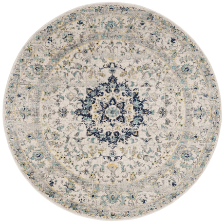 Safavieh Madison 5'-1" x 5'-1" Rug in Ivory / Blue