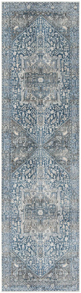 Safavieh Vintage Persian 2'-2" x 12'-0" Rug in Charcoal / Blue