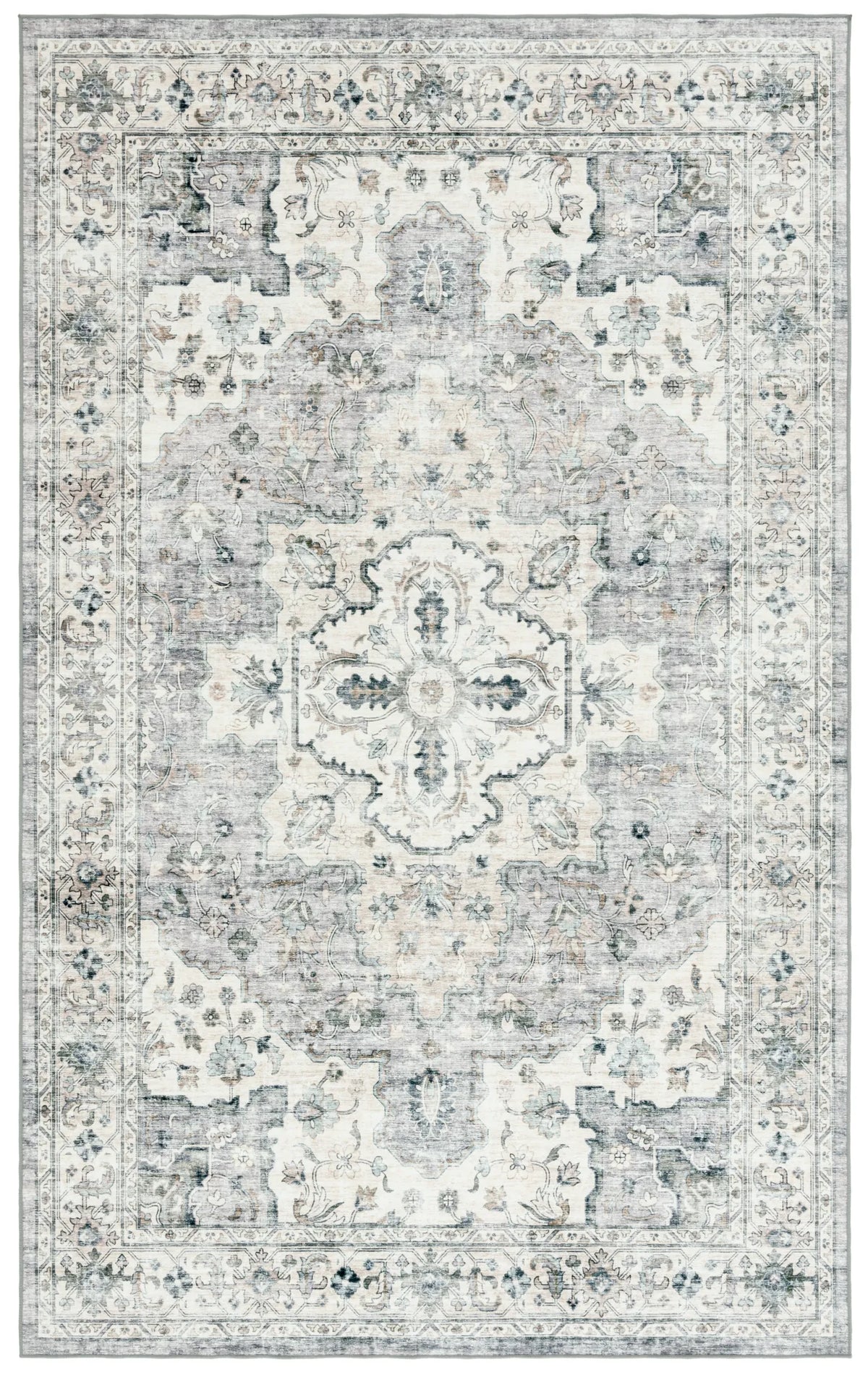Safavieh Arizona 4'-0" x 6'-0" Rug in Light Grey / Beige