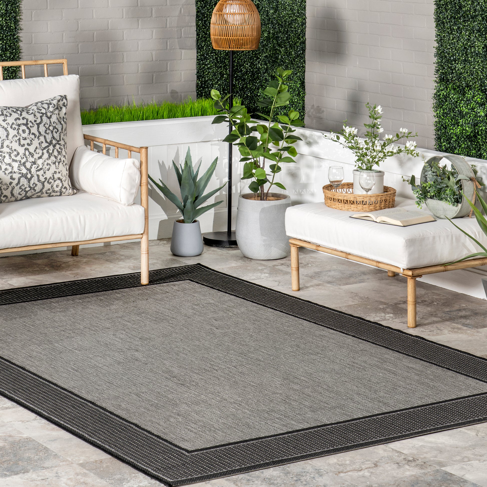 Nuloom Gris Contemporary Owdn05A Gray Area Rug