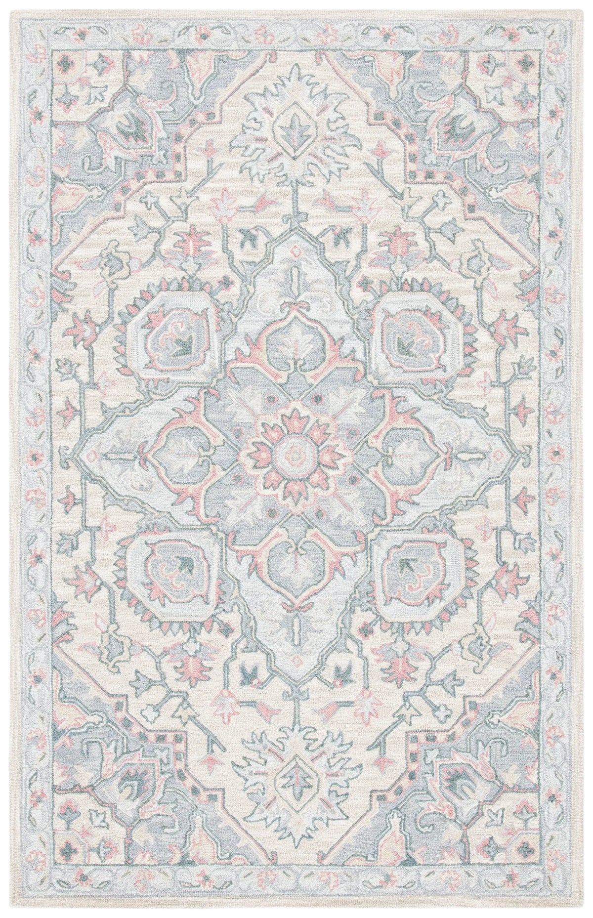 Safavieh Heritage 4'-0" x 6'-0" Rug in Beige / Blue