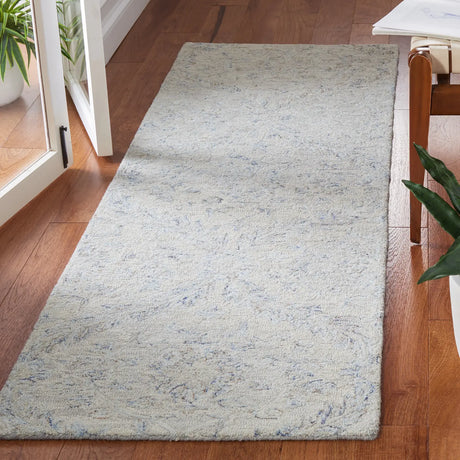 Safavieh Micro-Loop 2'-3" x 7'-0" Rug in Grey / Blue