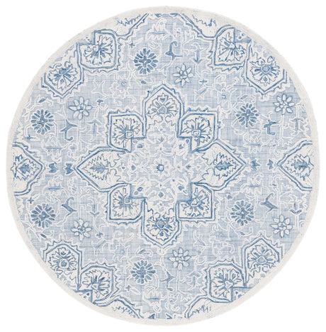 Safavieh Trace 6'-0" x 6'-0" Rug in Blue / Ivory