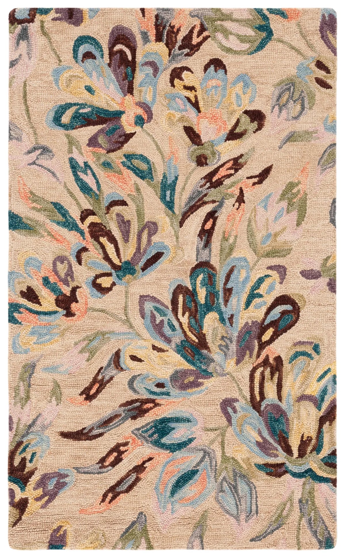 Safavieh Blossom 3'-0" x 5'-0" Rug in Beige / Purple