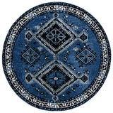 Safavieh Vintage Hamadan 6'-7" x 6'-7" Rug in Blue / Black
