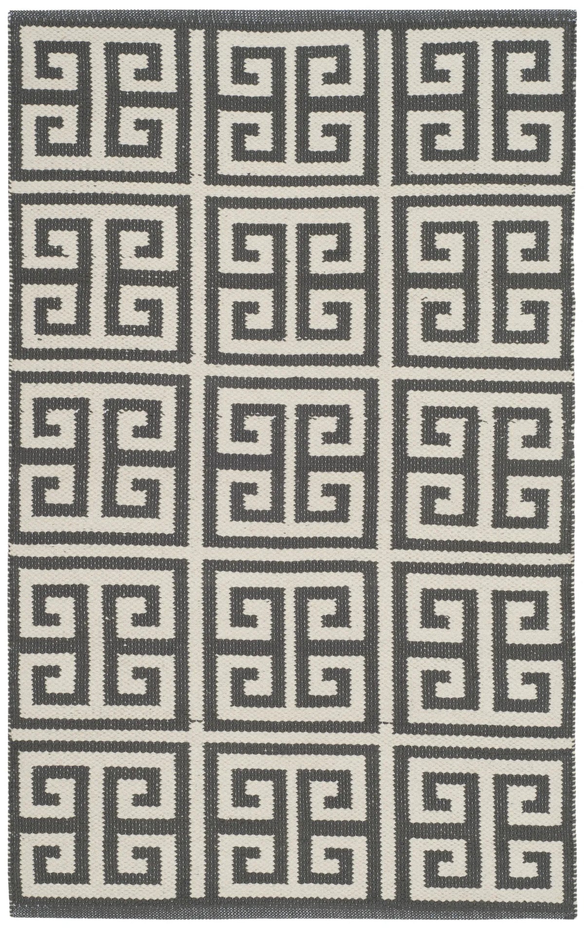 Safavieh Montauk 2'-6" x 4'-0" Rug in Dark Grey / Ivory