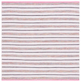 Safavieh Montauk 6'-0" x 6'-0" Rug in Pink / Ivory