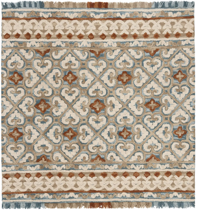 Safavieh Blossom 6'-0" x 6'-0" Rug in Ivory / Blue