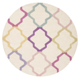 Safavieh Safavieh Kids 5'-0" x 5'-0" Rug in Ivory / Multi
