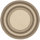 Safavieh Courtyard 5'-3" x 5'-3" Rug in Beige / Dark Beig