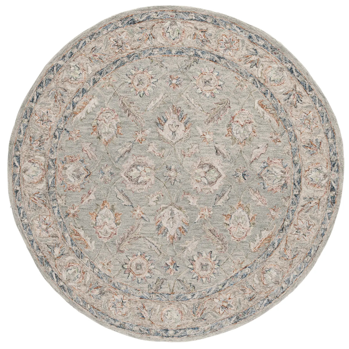 Safavieh Metro 6'-0" x 6'-0" Rug in Grey / Rust