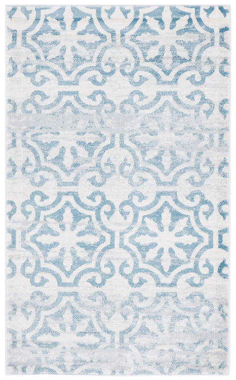 Safavieh Martha Stewart Isabella 3'-0" x 5'-0" Rug in Turquoise / Ivory