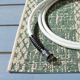 Safavieh Courtyard 4'-0" x 5'-7" Rug in Beige / Dark Green