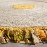 Safavieh Cape Cod 5'-0" x 5'-0" Rug in Gold / Natural