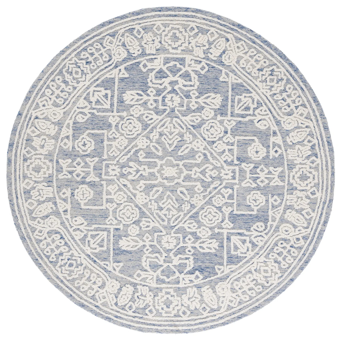 Safavieh Metro 6'-0" x 6'-0" Rug in Blue / Ivory