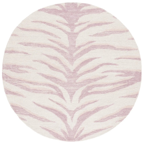 Safavieh Ebony 6'-0" x 6'-0" Rug in Pink / Ivory