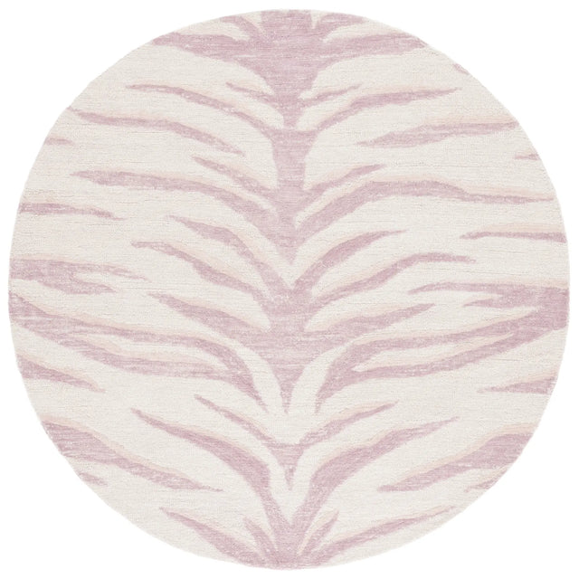 Safavieh Ebony 6'-0" x 6'-0" Rug in Pink / Ivory