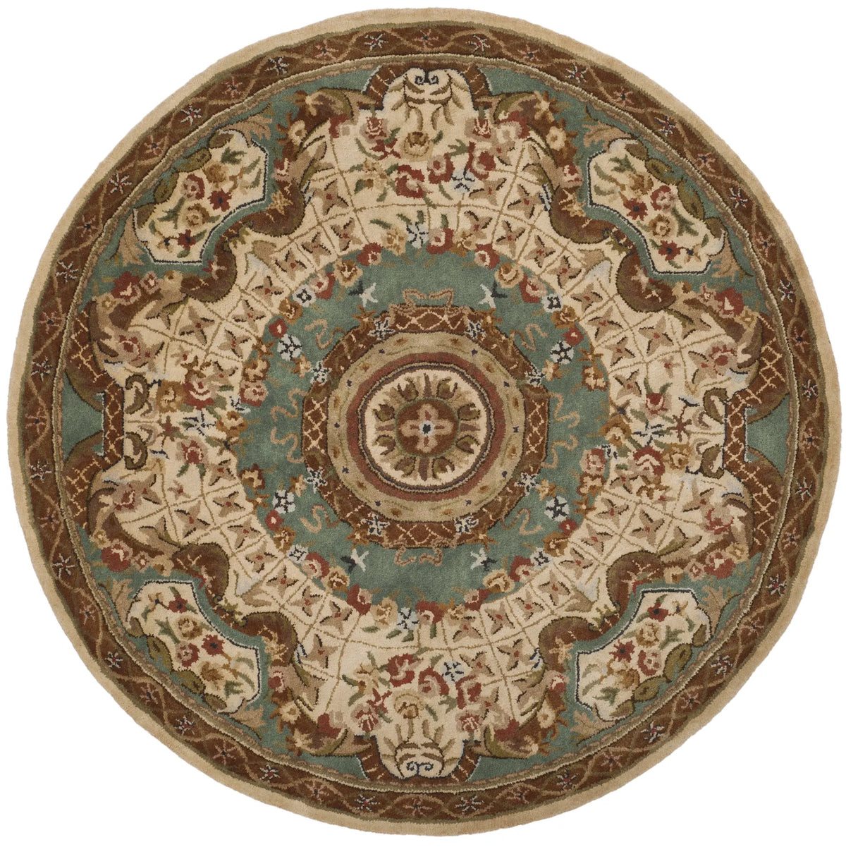 Safavieh Classic 6'-0" x 6'-0" Rug in Ivory / Light Blue