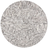 Safavieh Abstract 6'-0" x 6'-0" Rug in Ivory / Charcoal