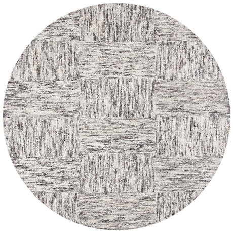 Safavieh Abstract 6'-0" x 6'-0" Rug in Ivory / Charcoal