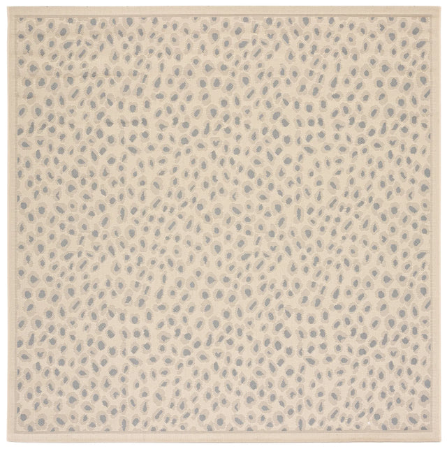 Safavieh Courtyard 6'-7" x 6'-7" Rug in Beige / Gold