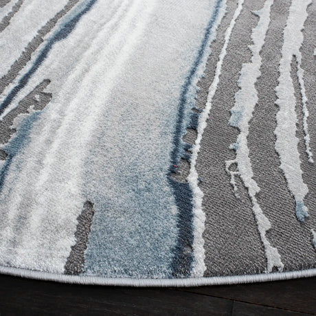 Safavieh Craft 6'-7" x 6'-7" Rug in Blue / Grey