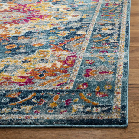 Safavieh Madison 4'-0" x 6'-0" Rug in Teal / Fuchsia