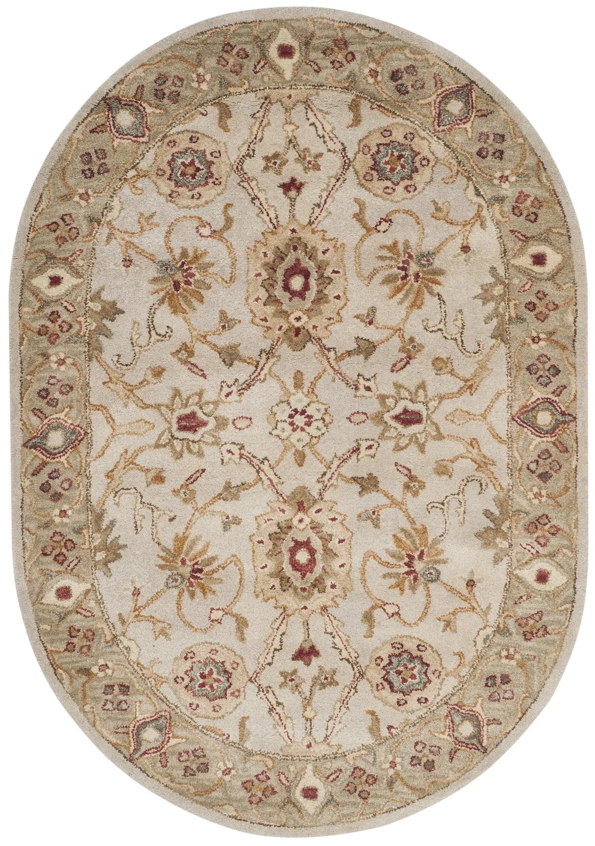 Safavieh Antiquity 4'-6" x 6'-6" Rug in Grey Beige / Sage