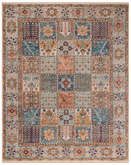 Safavieh Samarkand 10'-0" x 14'-0" Rug in Blue / Rust
