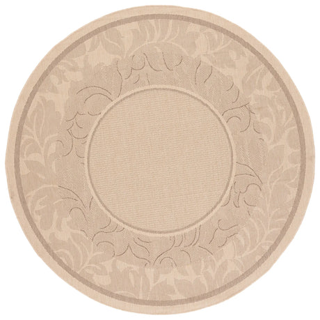 Safavieh Courtyard 6'-7" x 6'-7" Rug in Natural / Brown