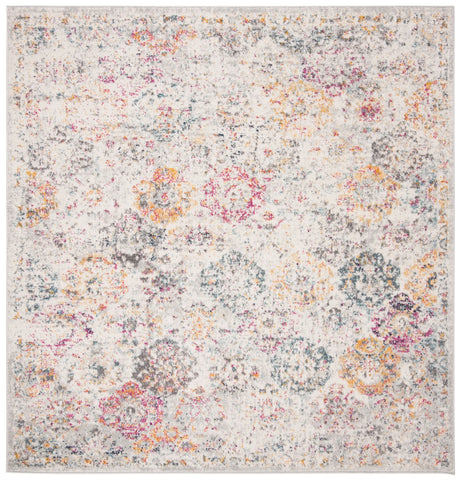 Safavieh Madison 6'-7" x 6'-7" Rug in Grey / Gold