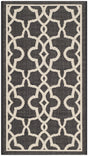 Safavieh Courtyard 2'-0" x 3'-7" Rug in Black / Beige
