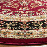 Safavieh Lyndhurst 5'-3" x 5'-3" Rug in Red / Black
