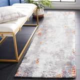 Safavieh Berber Shag 2'-3" x 8'-0" Rug in Blue Rust / Ivory
