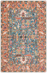 Safavieh Blossom 4'-0" x 6'-0" Rug in Blue / Rust