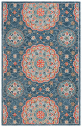 Safavieh Blossom 4'-0" x 6'-0" Rug in Blue / Red