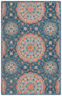Safavieh Blossom 4'-0" x 6'-0" Rug in Blue / Red