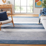 Safavieh Striped Kilim 6'-0" x 9'-0" Rug in Grey / Blue