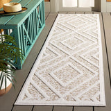 Safavieh Martha Stewart Global 2'-2" x 8'-0" Rug in Light Beige / Brown