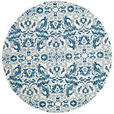 Safavieh Evoke 6'-7" x 6'-7" Rug in Ivory / Blue