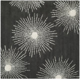Safavieh Soho 6'-0" x 6'-0" Rug in Charcoal / Ivory