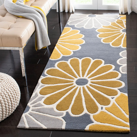 Safavieh Soho 2'-6" x 10'-0" Rug in Grey / Yellow