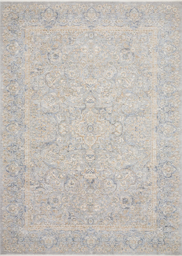 Loloi Pandora Pan-01 Stone / Gold Rugs - main flat