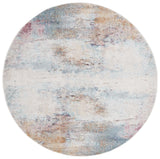 Safavieh Phoenix 500 6'-7" x 6'-7" Rug in Aqua / Gold Rose