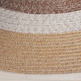 Safavieh Braided 5'-0" x 5'-0" Rug in Brown / Light Brown
