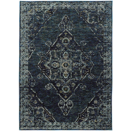 Oriental Weavers Sphinx Andorra 7135F Blue/Blue Rugs - main flat