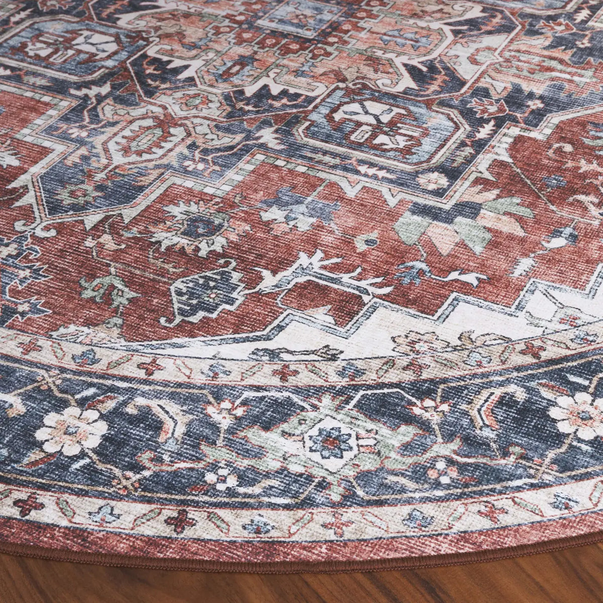 Safavieh Arizona 6'-0" x 6'-0" Rug in Brown / Blue