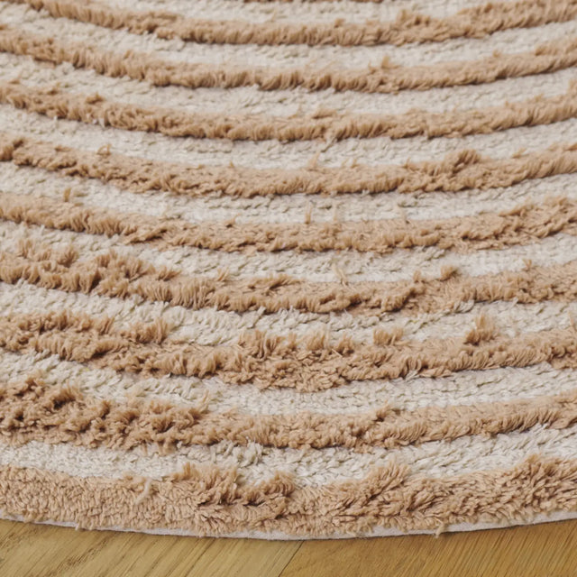 Safavieh Easy Care 5'-0" x 5'-0" Rug in Orange / Ivory