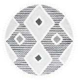 Safavieh Moroccan Tassel Shag 6'-7" x 6'-7" Rug in Grey / Ivory