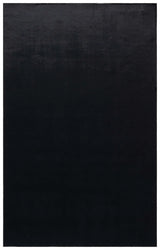 Safavieh Faux Rabbit Fur 4'-0" x 6'-0" Rug in Black